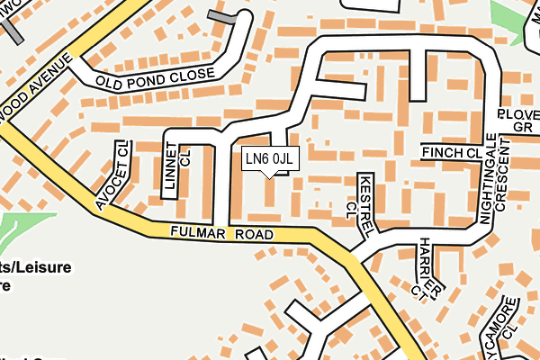 LN6 0JL map - OS OpenMap – Local (Ordnance Survey)
