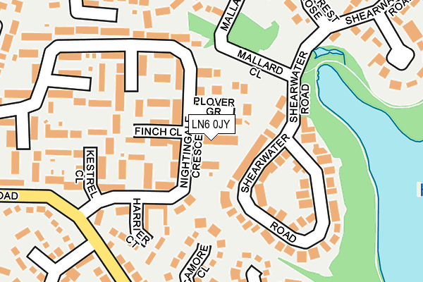 LN6 0JY map - OS OpenMap – Local (Ordnance Survey)