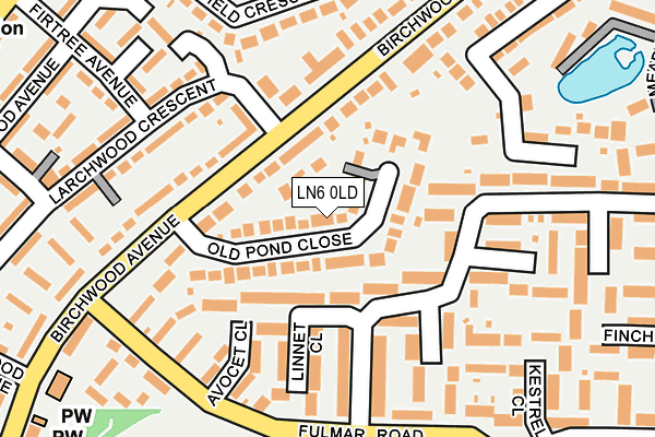 LN6 0LD map - OS OpenMap – Local (Ordnance Survey)