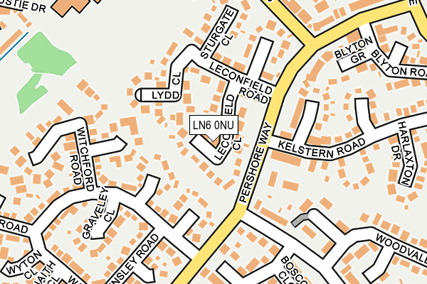 LN6 0NU map - OS OpenMap – Local (Ordnance Survey)