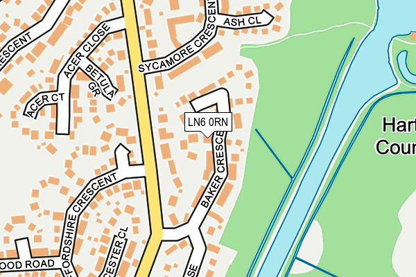 LN6 0RN map - OS OpenMap – Local (Ordnance Survey)