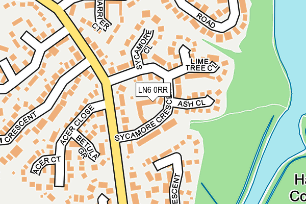 LN6 0RR map - OS OpenMap – Local (Ordnance Survey)
