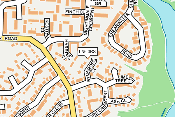 LN6 0RS map - OS OpenMap – Local (Ordnance Survey)