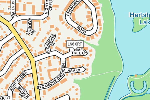 LN6 0RT map - OS OpenMap – Local (Ordnance Survey)