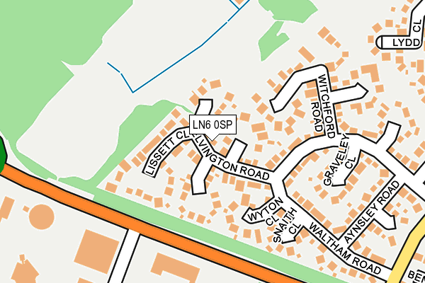 LN6 0SP map - OS OpenMap – Local (Ordnance Survey)
