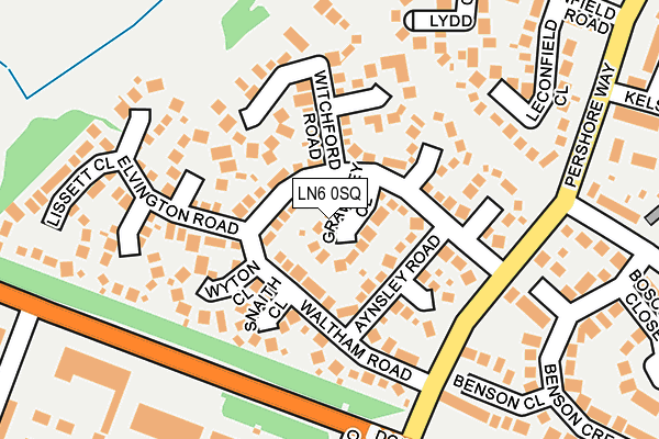 LN6 0SQ map - OS OpenMap – Local (Ordnance Survey)