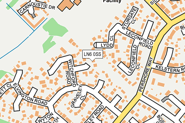 LN6 0SS map - OS OpenMap – Local (Ordnance Survey)