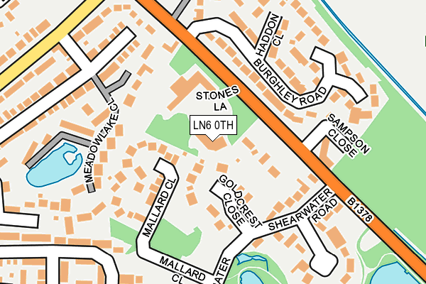 LN6 0TH map - OS OpenMap – Local (Ordnance Survey)