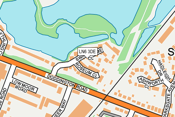 LN6 3DE map - OS OpenMap – Local (Ordnance Survey)