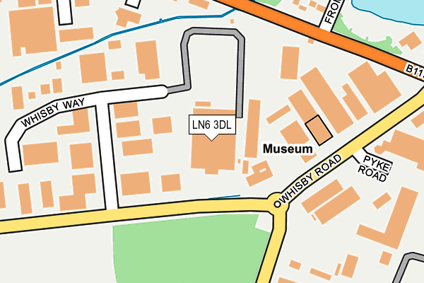 LN6 3DL map - OS OpenMap – Local (Ordnance Survey)