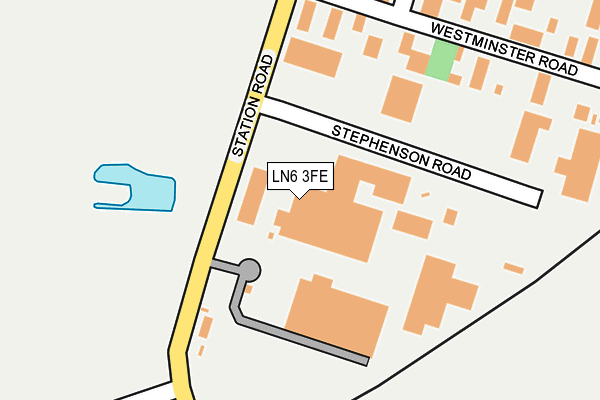 LN6 3FE map - OS OpenMap – Local (Ordnance Survey)