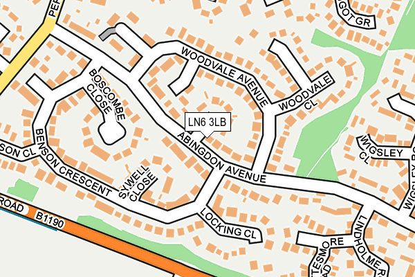 LN6 3LB map - OS OpenMap – Local (Ordnance Survey)