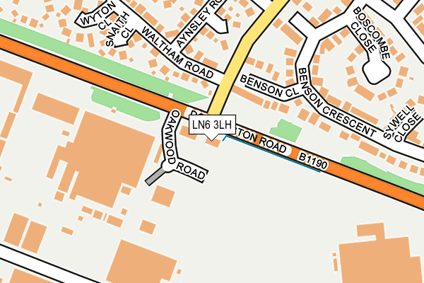 LN6 3LH map - OS OpenMap – Local (Ordnance Survey)