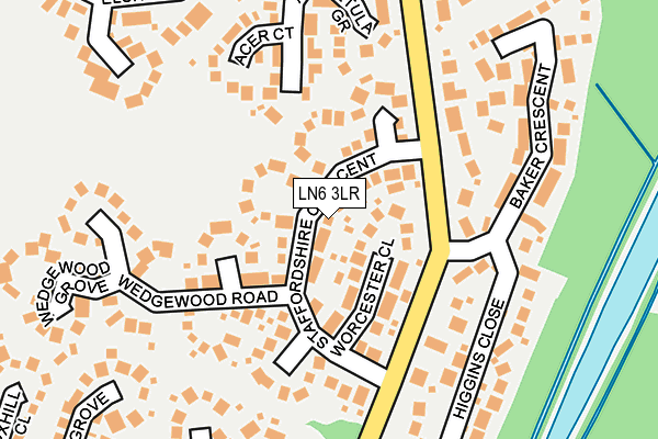 LN6 3LR map - OS OpenMap – Local (Ordnance Survey)
