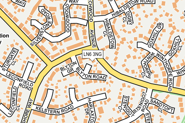 LN6 3NG map - OS OpenMap – Local (Ordnance Survey)