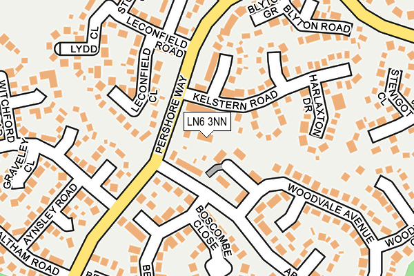 LN6 3NN map - OS OpenMap – Local (Ordnance Survey)