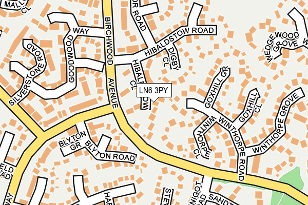 LN6 3PY map - OS OpenMap – Local (Ordnance Survey)