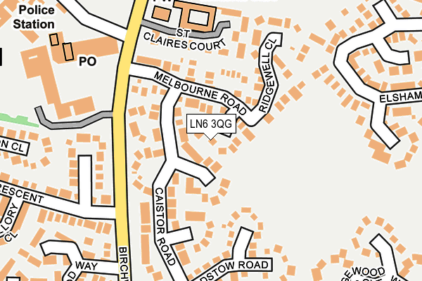 LN6 3QG map - OS OpenMap – Local (Ordnance Survey)