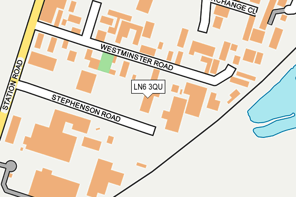 LN6 3QU map - OS OpenMap – Local (Ordnance Survey)