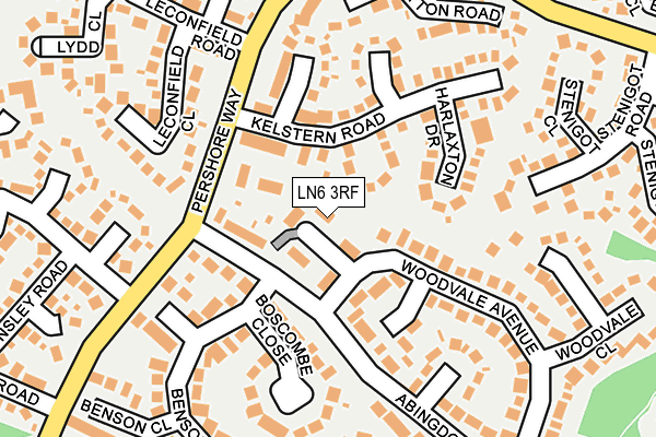 LN6 3RF map - OS OpenMap – Local (Ordnance Survey)
