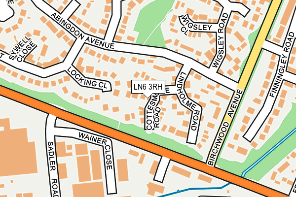 LN6 3RH map - OS OpenMap – Local (Ordnance Survey)