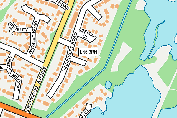 LN6 3RN map - OS OpenMap – Local (Ordnance Survey)