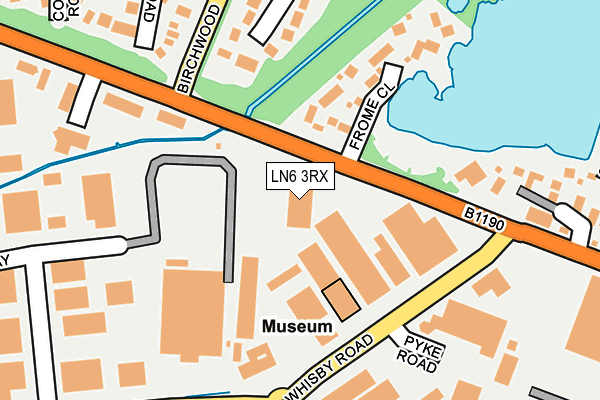 LN6 3RX map - OS OpenMap – Local (Ordnance Survey)