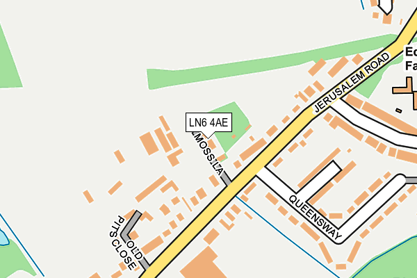 LN6 4AE map - OS OpenMap – Local (Ordnance Survey)