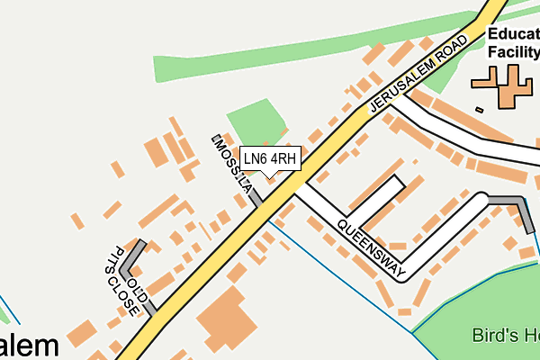 LN6 4RH map - OS OpenMap – Local (Ordnance Survey)