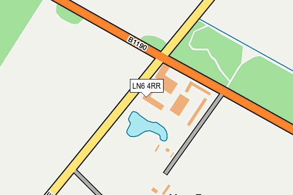LN6 4RR map - OS OpenMap – Local (Ordnance Survey)