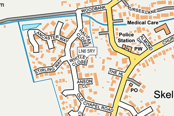 LN6 5RY map - OS OpenMap – Local (Ordnance Survey)