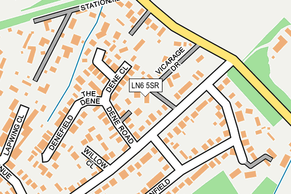 LN6 5SR map - OS OpenMap – Local (Ordnance Survey)