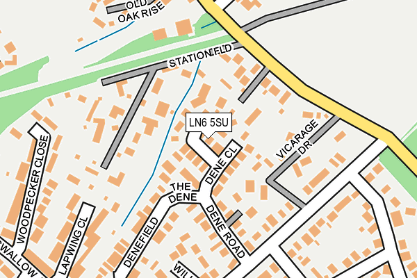 LN6 5SU map - OS OpenMap – Local (Ordnance Survey)