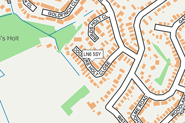 LN6 5SY map - OS OpenMap – Local (Ordnance Survey)