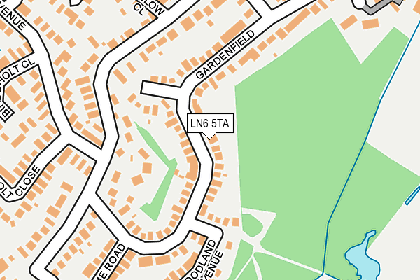 LN6 5TA map - OS OpenMap – Local (Ordnance Survey)