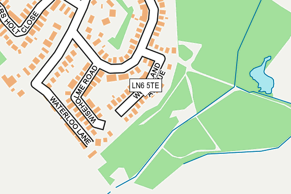 LN6 5TE map - OS OpenMap – Local (Ordnance Survey)