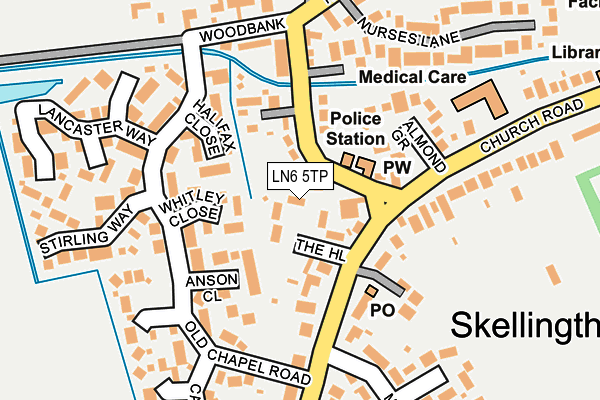 LN6 5TP map - OS OpenMap – Local (Ordnance Survey)