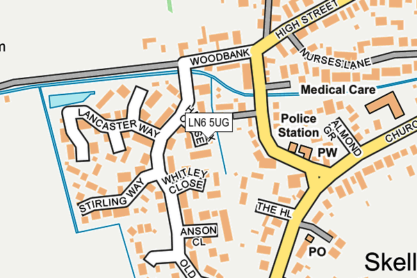 LN6 5UG map - OS OpenMap – Local (Ordnance Survey)
