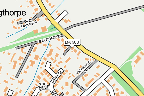 Map of D B HOMES LINCOLN LTD at local scale