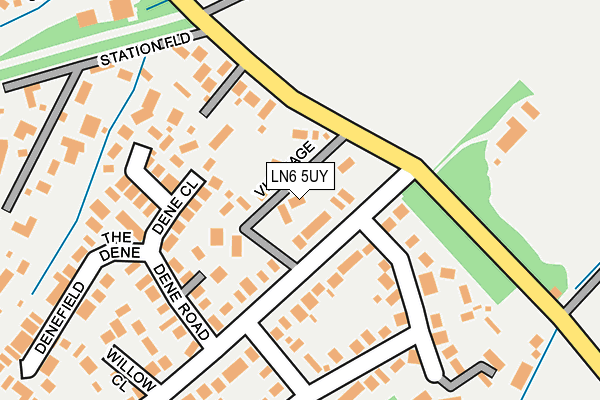 LN6 5UY map - OS OpenMap – Local (Ordnance Survey)