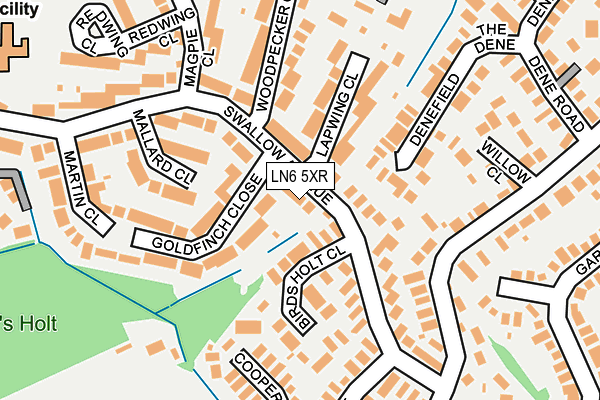 LN6 5XR map - OS OpenMap – Local (Ordnance Survey)