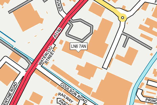 LN6 7AN map - OS OpenMap – Local (Ordnance Survey)