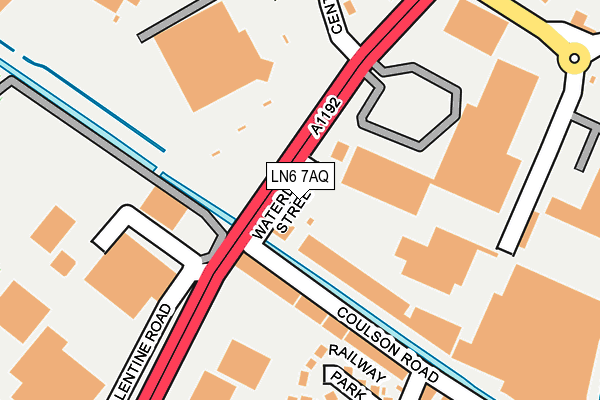LN6 7AQ map - OS OpenMap – Local (Ordnance Survey)