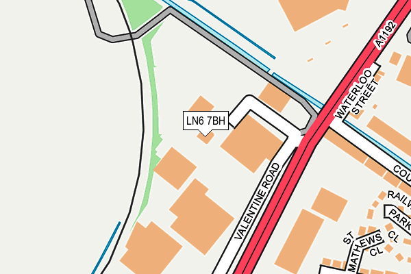 LN6 7BH map - OS OpenMap – Local (Ordnance Survey)