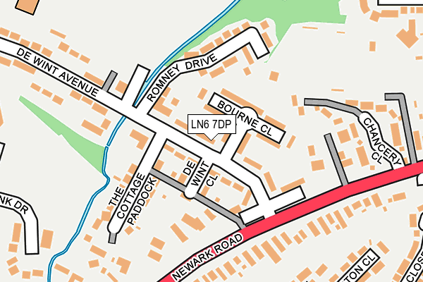 LN6 7DP map - OS OpenMap – Local (Ordnance Survey)