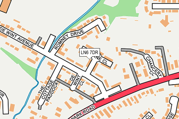 LN6 7DR map - OS OpenMap – Local (Ordnance Survey)