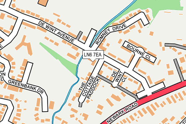 LN6 7EA map - OS OpenMap – Local (Ordnance Survey)
