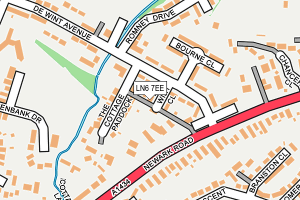 LN6 7EE map - OS OpenMap – Local (Ordnance Survey)