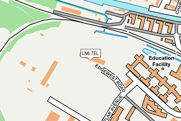 LN6 7EL map - OS OpenMap – Local (Ordnance Survey)