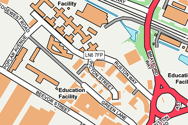 LN6 7FP map - OS OpenMap – Local (Ordnance Survey)